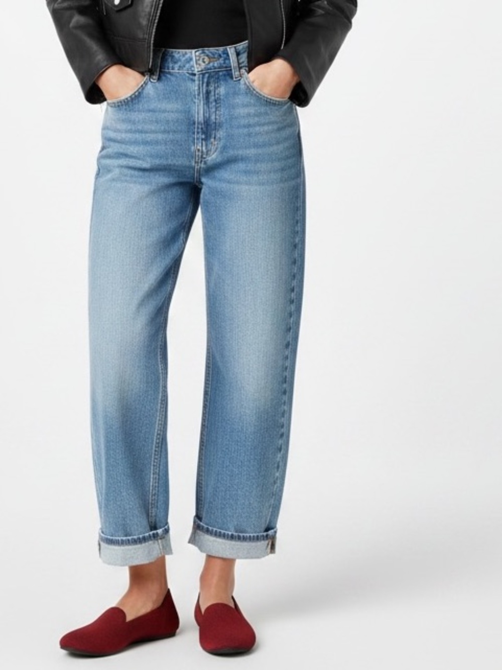 Rothy’s | Red knit upper loafer slip on shoes size 7